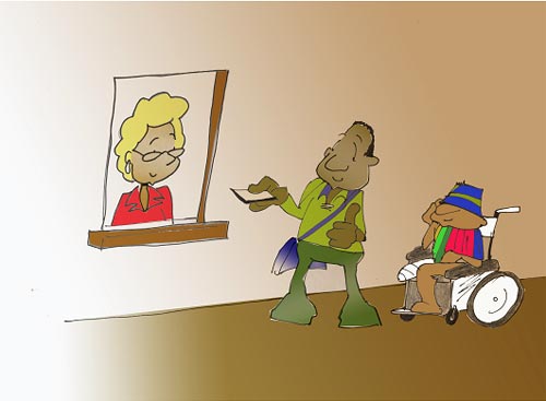 Cartoon illustrating volunteerism