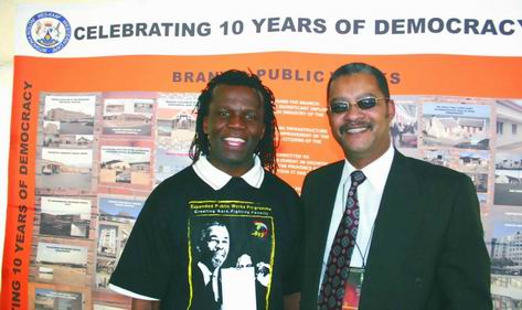 Head of the Department, Thami Manyathi, and Branch Head Richard Petersen