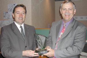 Kobus van Wyk and Cameron Dugmore at the Award Ceremony