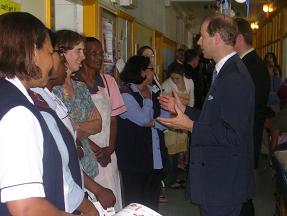 Prince Edward at Red Cross Childrens Hospital