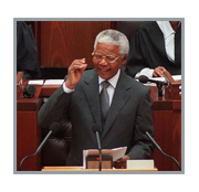 Nelson Mandela giving his first State of the Nation address