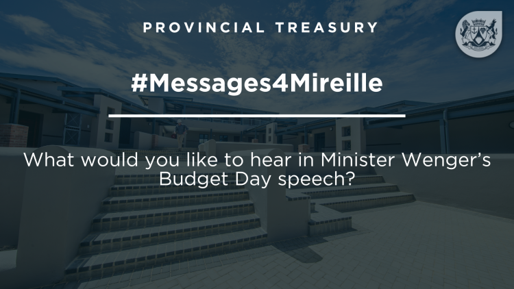 Dear citizens of the Western Cape