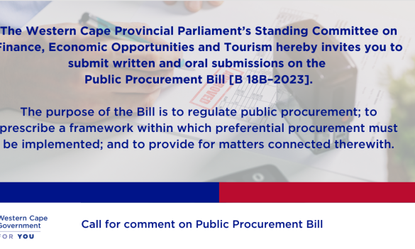 Call for Comment: Public Procurement Bill 