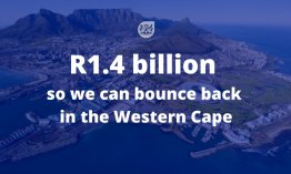 So we can bounce back in the western cape