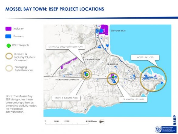 RSEP Project locations in Mossel Bay