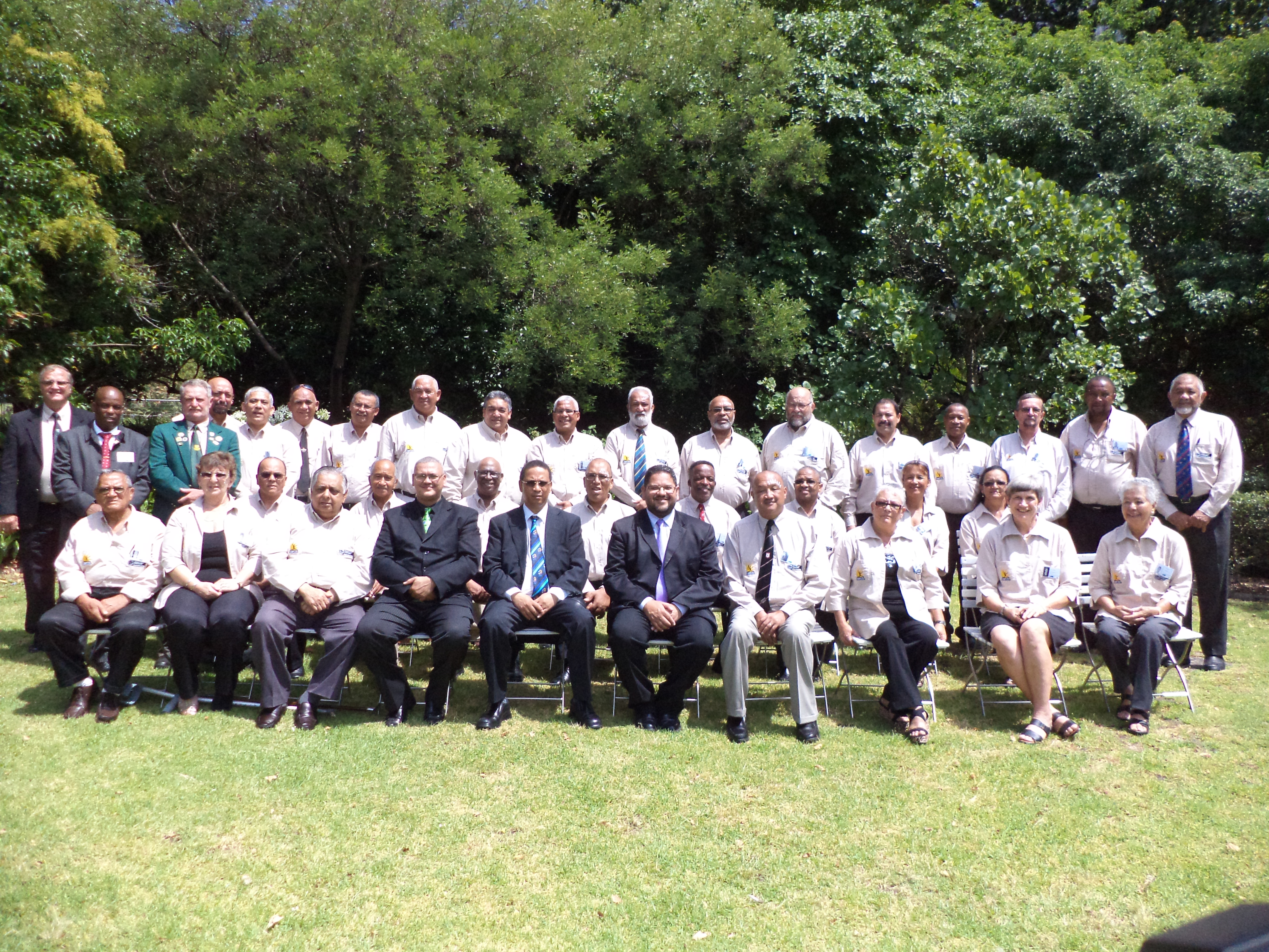 2012 Sport Legends with Minister Ivan Meyer(seated centre) and Head of Department of Cultural Affairs and Sport, Mr Brent Walters(seated centre).