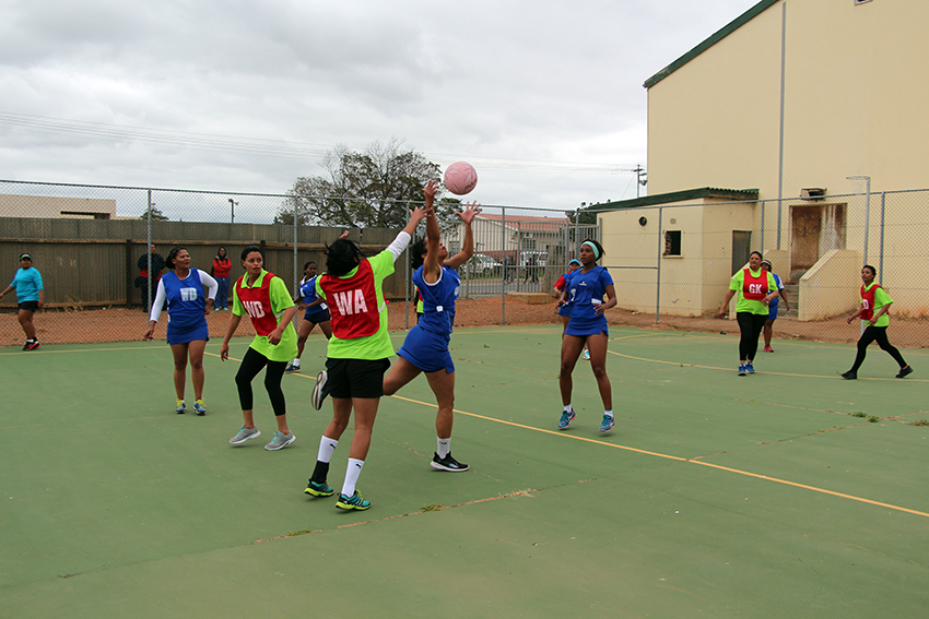 A thrilling game of netball between DCAS and Drakenstein Municipality at the Cape Winelands BTG in Paarl