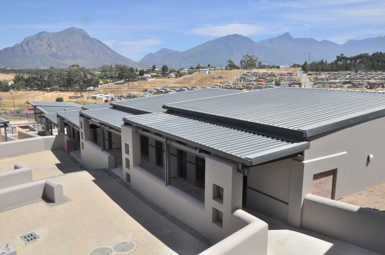 An aerial view of the intermediate phase classrooms.