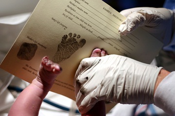 Registering your baby for a birth certificate. 