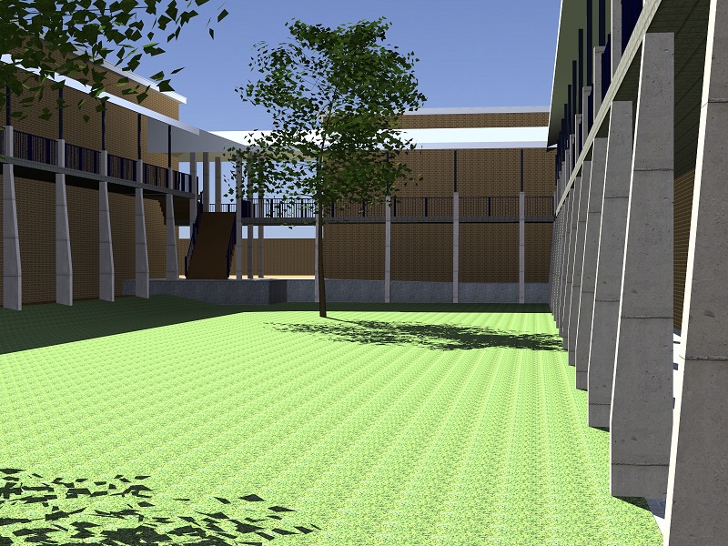 Artist’s impression of the courtyard.