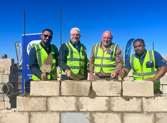 L-R: Provincial Minister of Infrastructure Tertuis Simmers, Western Cape Premier Alan Winde, Executive Mayor of Bitou Municipality Dave Swartz and Ward Councillor Claude Terblanche