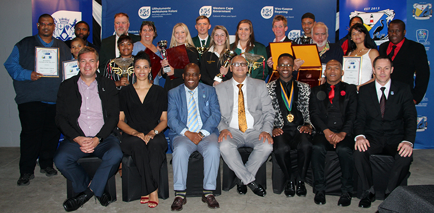 Dr Bouah, Thabo Tutu and JP Naude with the winners