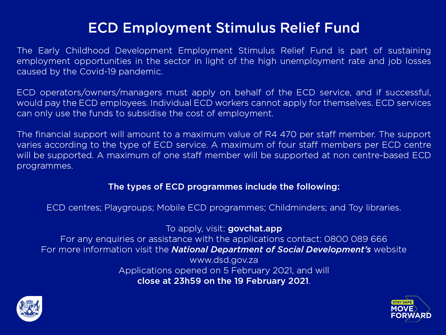 ECD Employment Stimulus Relief Fund