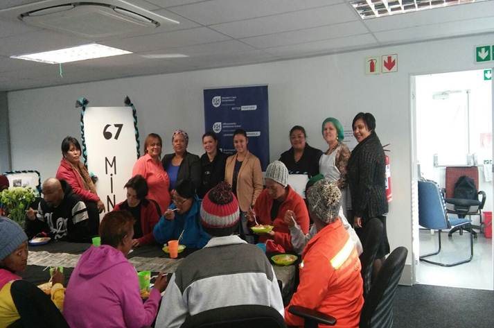 Colleagues from Eerste River prepared and provided a warm meal to beneficiaries from the community. 