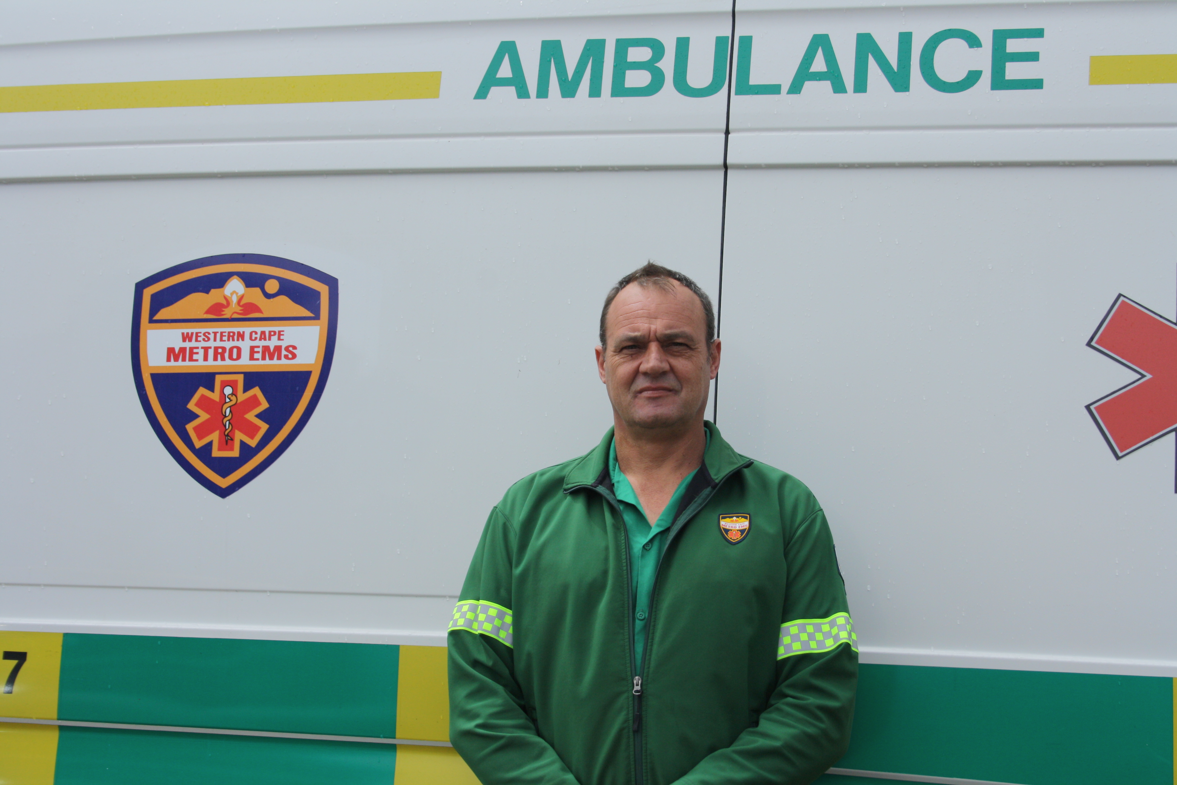EMS paramedic Victor Labuschagne