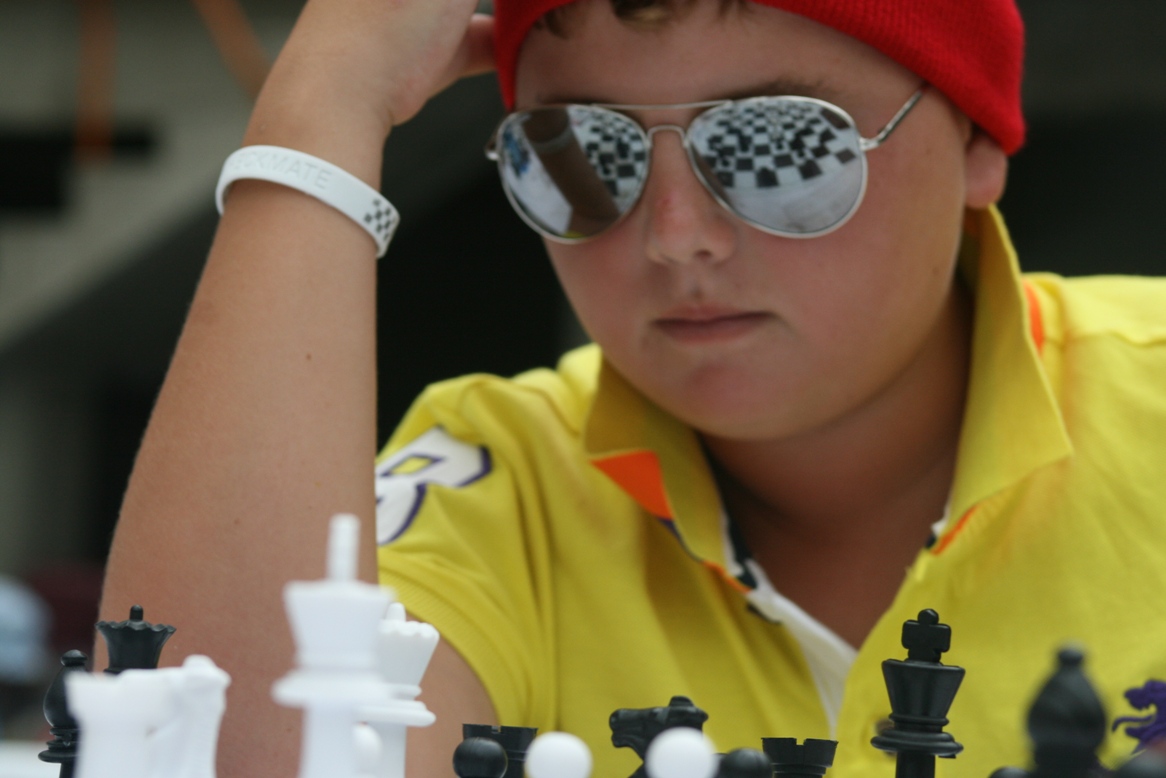 Finding the best move requires intense concentration.