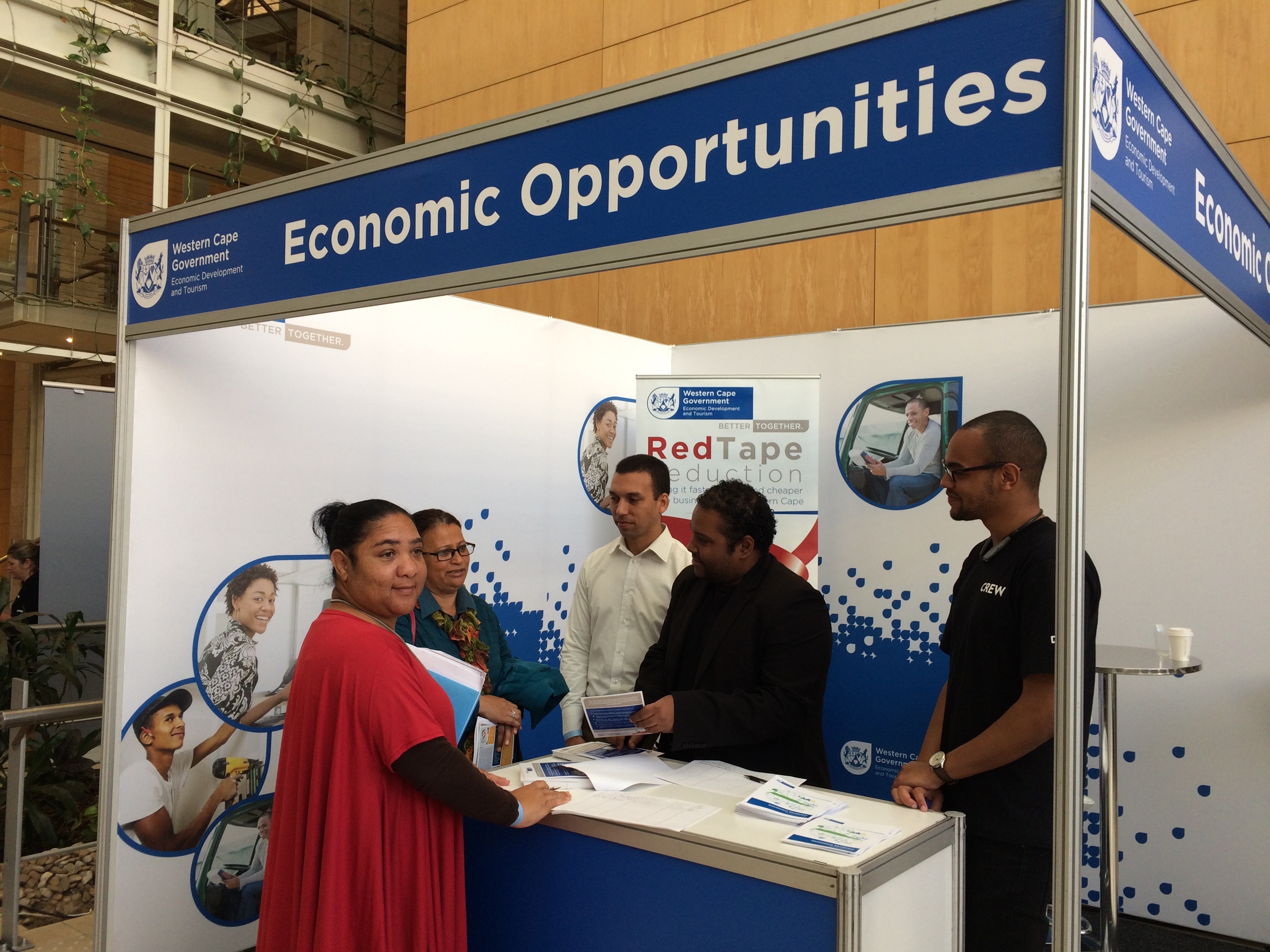 The Department of Economic Development and Tourism assisting entrepreneurs at the Western Cape Funding Fair
