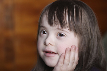 girl with Down syndrome 