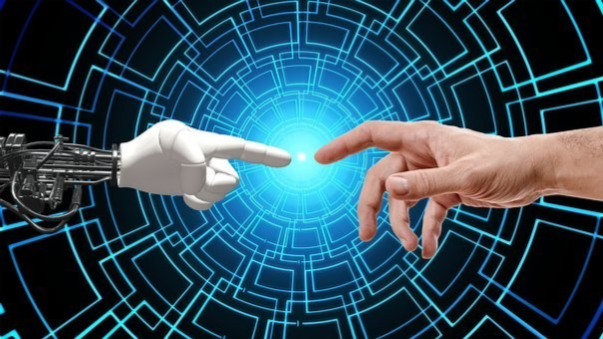 Robot and Human finger interacting