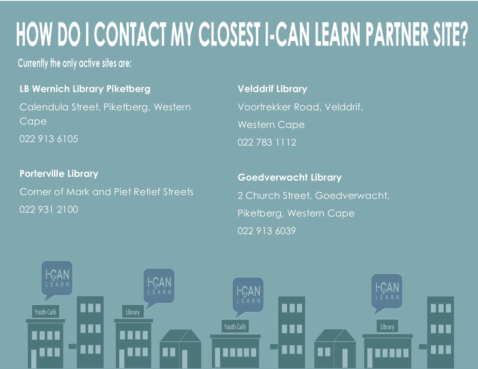 I-CAN Learn partner sites contact details