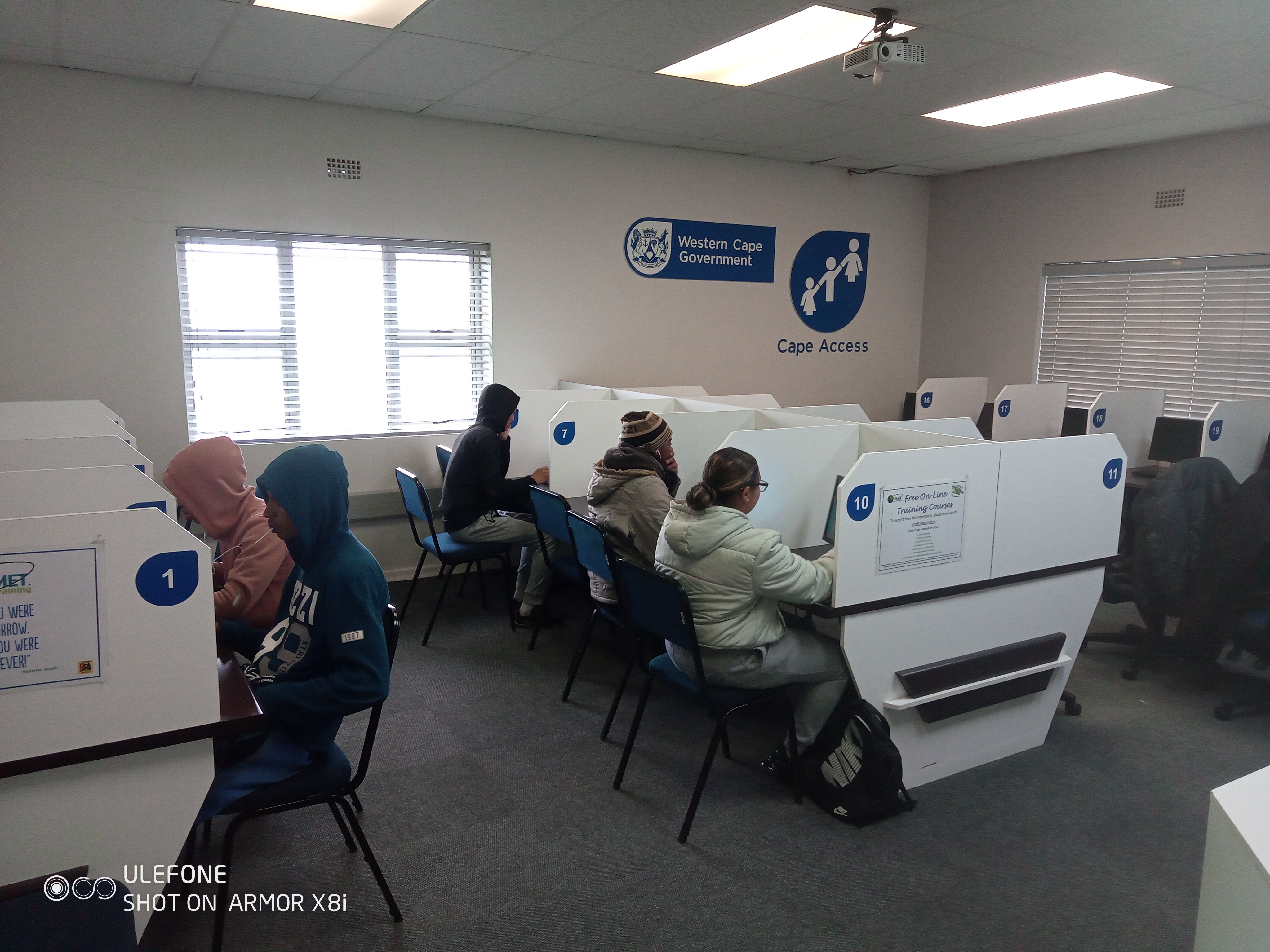 Some of the users at the Paarl East WCG eCentre