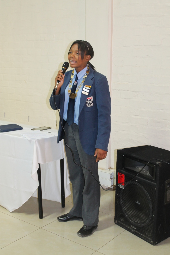 Junior Mayor Ivanka Ceasar in action at the Human Rights Day celebrations at the Worcester Museum on 22 March 2017