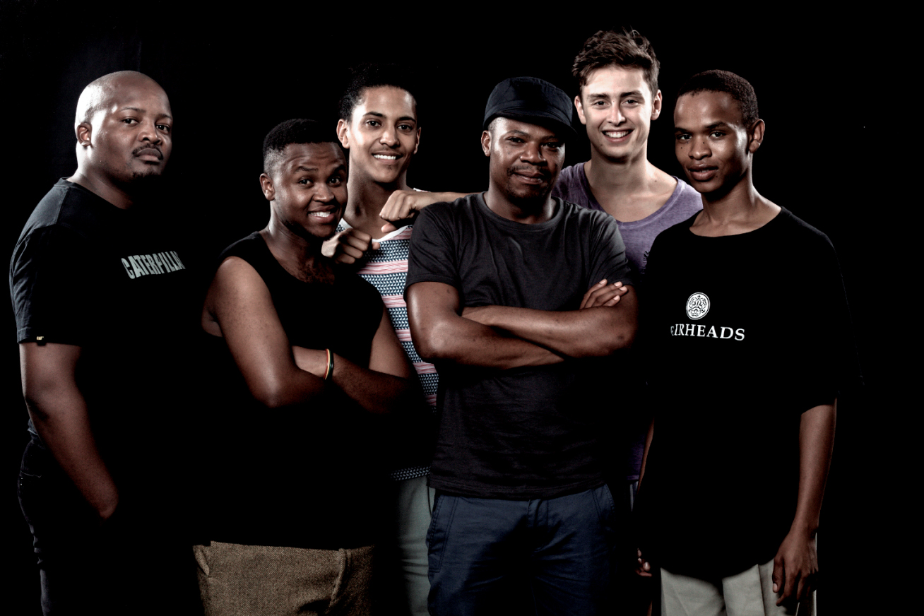 Makhuseli Richard, Aphiwe Menziwa, Daniel Richards, Thando Doni (director), Nicholas Campbell and Jeoffrey Makobela star in Passage 