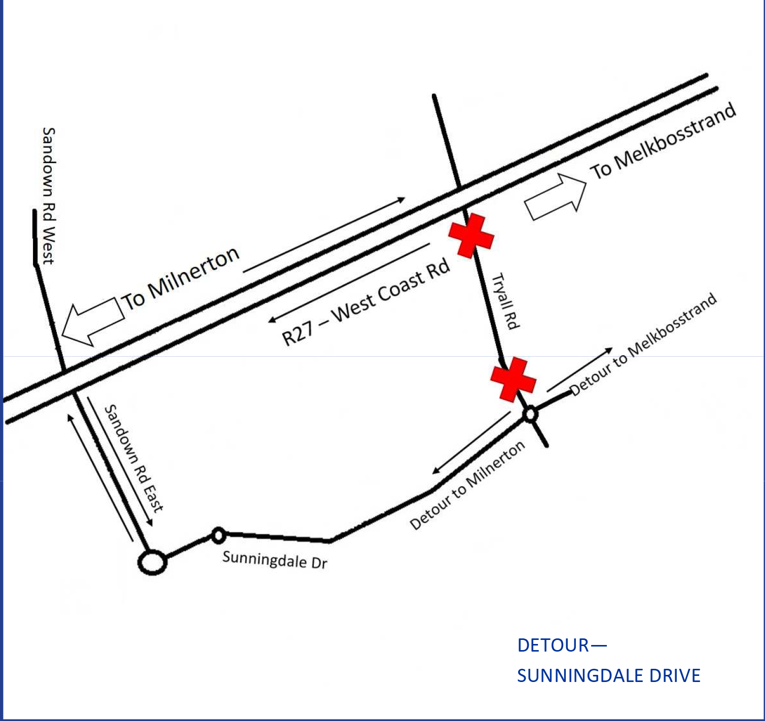 map of detour