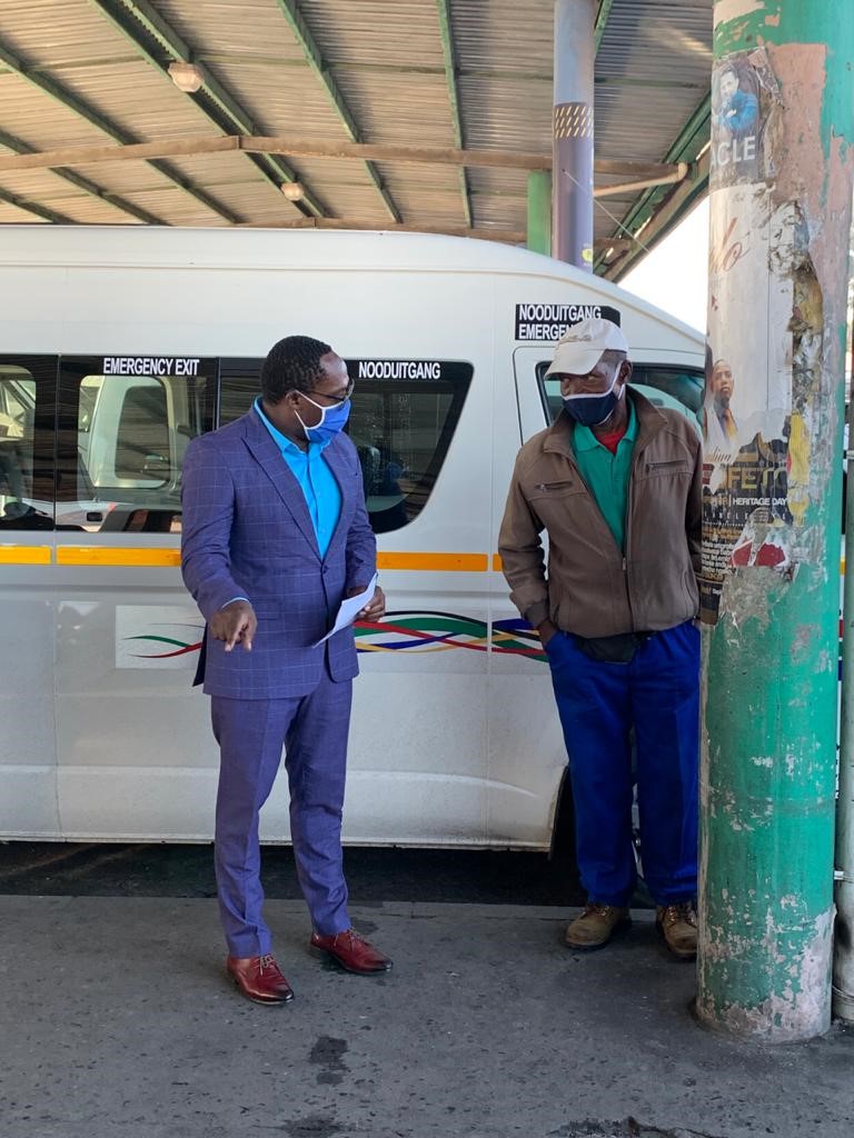 Minister at taxi rank