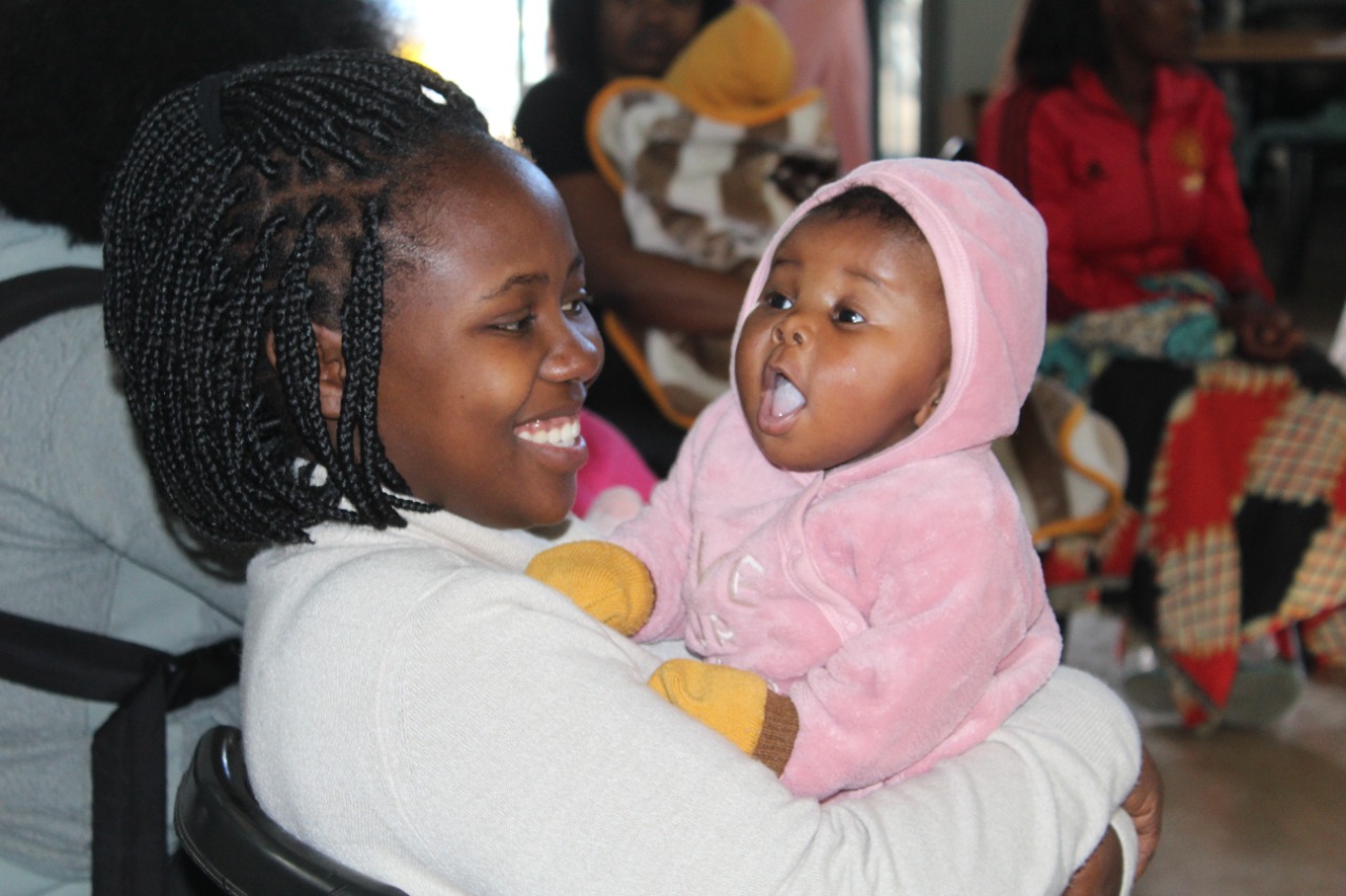 Mom Sinetemba Dyani with 3-month-old Liyahluma, encourages other moms to breastfeed their babies as far as possible as she has learnt from her doctors that this builds up their immune system.
