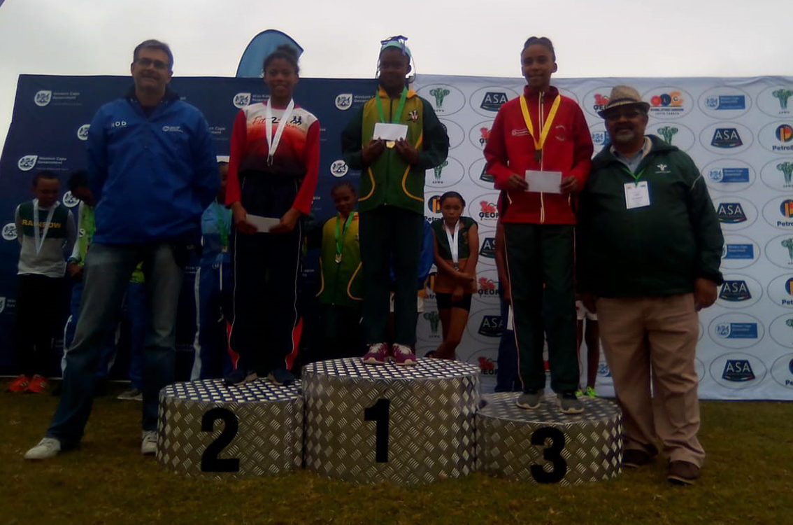 Mursha robbenson was one of five Central Karoo Sport Academy athletes to medal in Knysna
