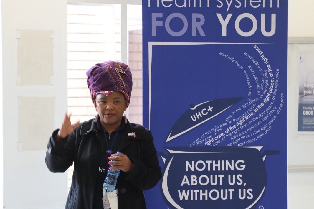 Dr Nomafrench Mbombo at the Netcare Ceres Hospital Transfer to the Western Cape Government event.