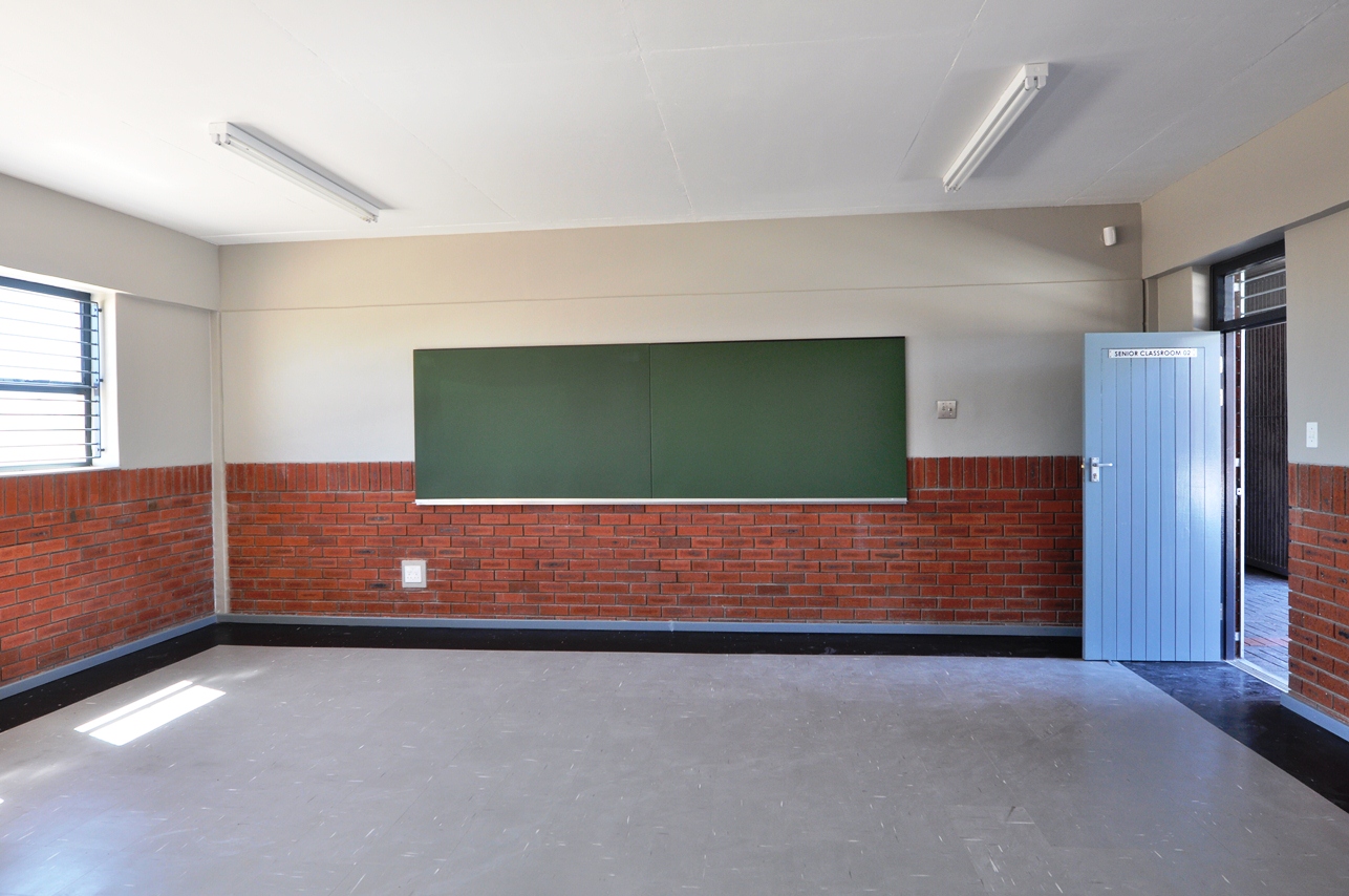 One of the senior phase classrooms.