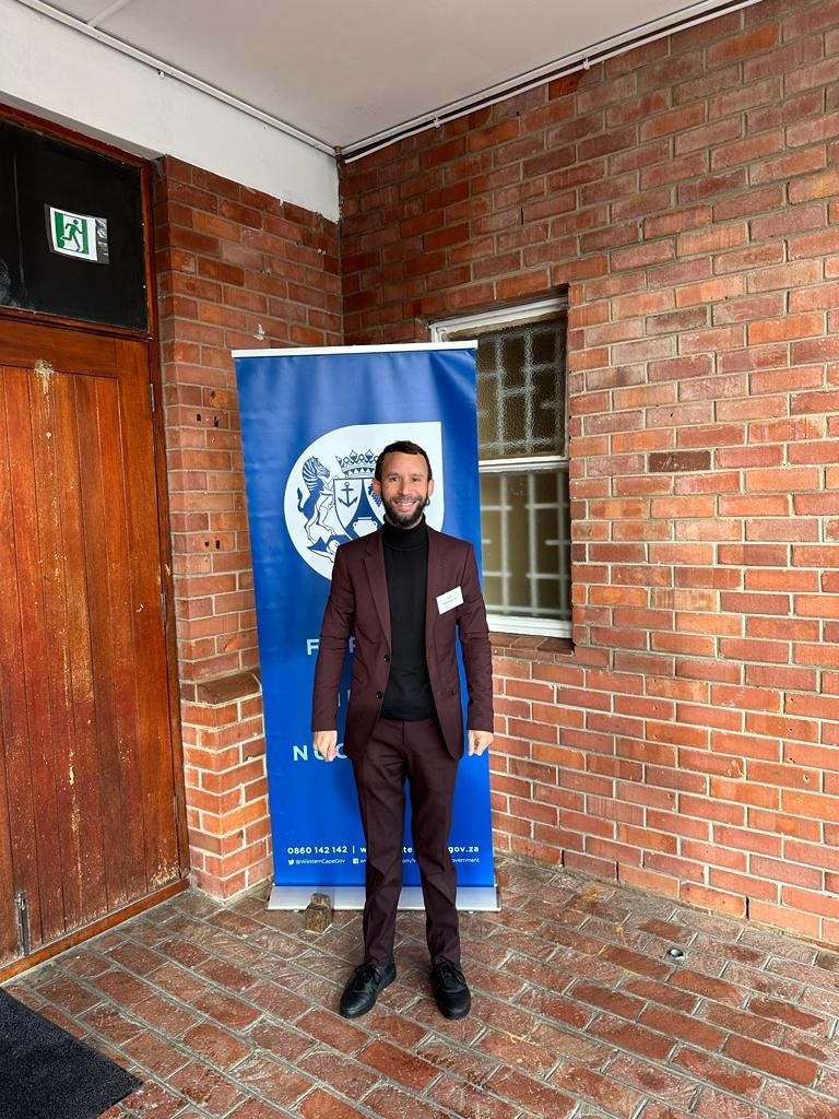 Minister of Police Oversight and Community Safety, Mr Reagen Allen upon arrival at the Chrysalis Academy in Tokai before the commencement of the Graduation ceremony on Saturday, 29 July 2023.