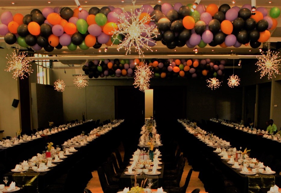 image of decor, sparkles, tables neatly decorated