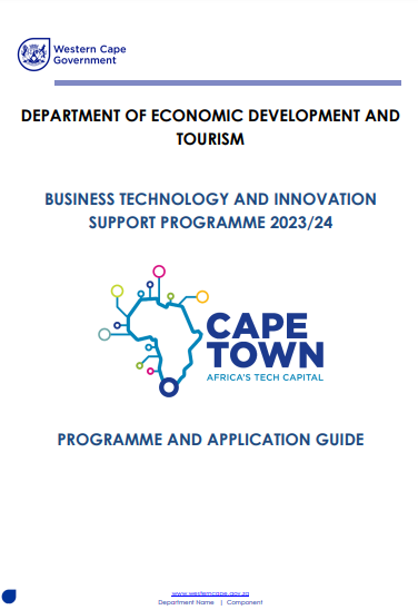Business Technology & Innovation Programme application guide