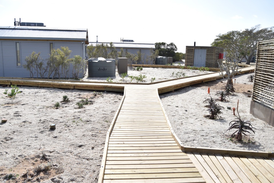 The new boardwalk allows for convenient wheelchair access to differently abled people. 