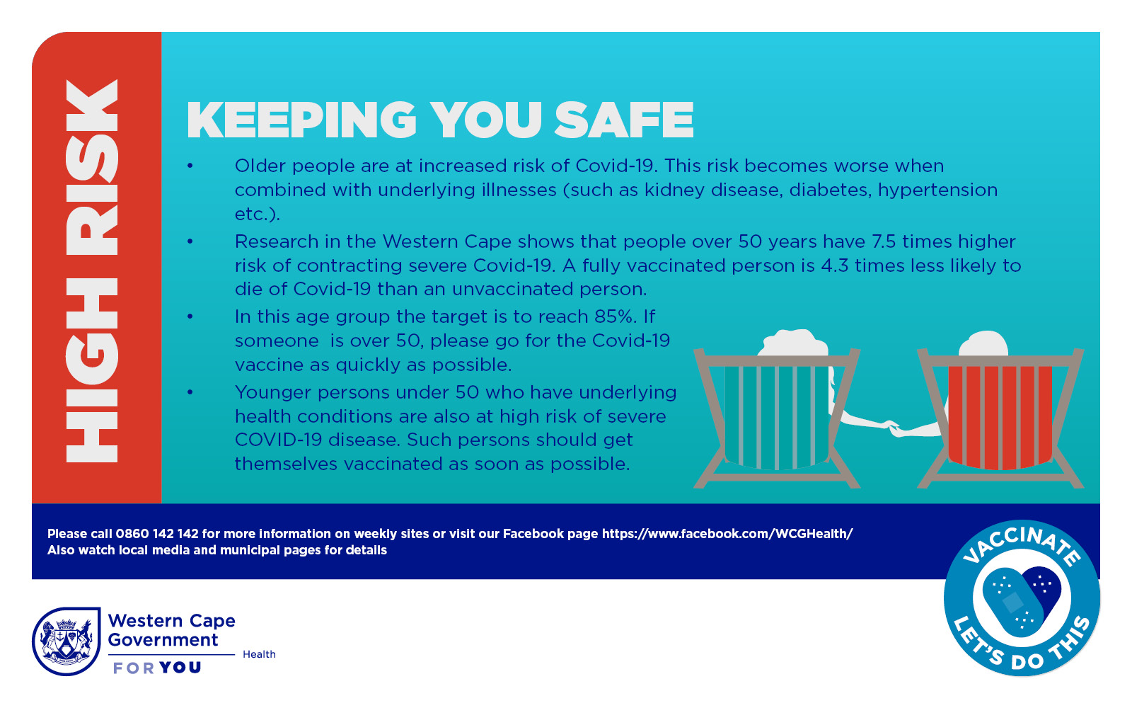 Save your summer: Keeping you safe - Over 50s are at high risk of Covid-19