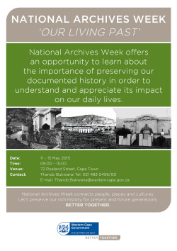 National Archives week 2015