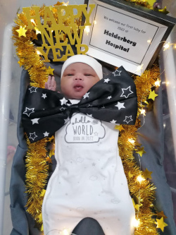 Baby Abdullah born to Nastehoshuute at Heldeberg Hospital.