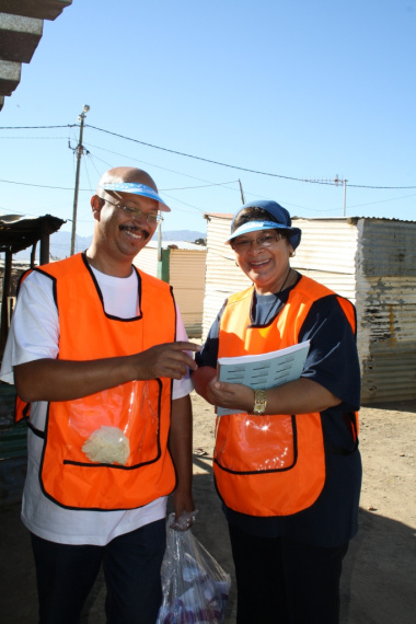 Mr William Johnsotne, HIV/Aids, Sexually Transmitted Diseases and TB (HAST) co-ordinator with Mrs Fouzia Adams Community Health Nurse for the Witzenberg. The Co-ordinating Team.