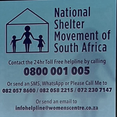 National Shelter Movement’s 24 Hour Toll-Free Helpline