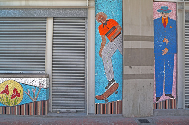 Long Street kiosks and mosaic artwork