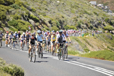 Thousands of cyclists from around the world are expected to take part in the 37th annual Cape Argus Pick n Pay Cycle Tour on Sunday, 9 March 2014.  Photo by Bruce Sutherland
