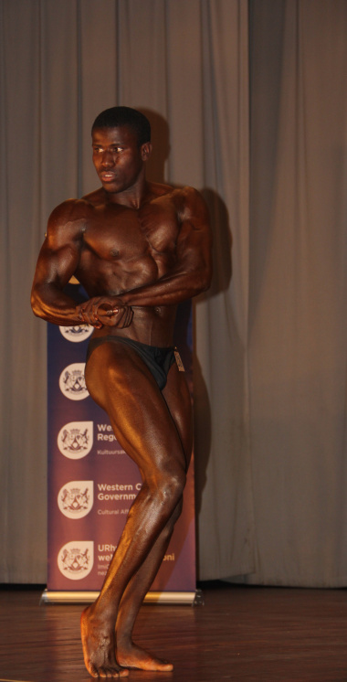 A Junior Men u21 participant at the Bodybuilding Championships