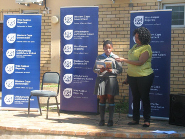 A participant from the storytelling and reading programme