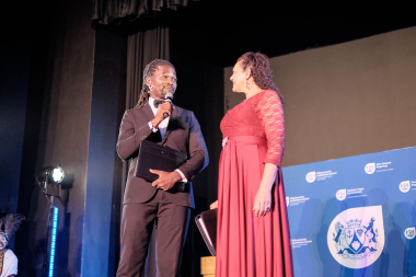 Africa Melane and Denise Newman hosted the Cultural Affairs Awards Ceremony in Cape Town