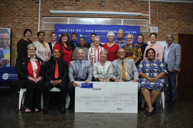 Almost R900 000 was issued to sports federations in the Overberg on Tuesday
