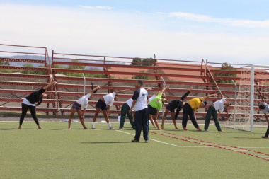 Athletes for the 201516 intake at the Central Karoo District Academy of Sport enthusiastically participate in their generic testing