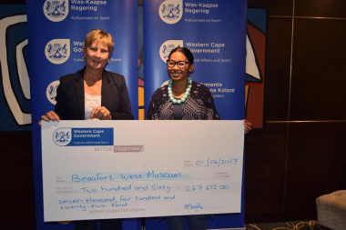 Beaufort West Museum received annual funding from DCAS at the Museum Symposium